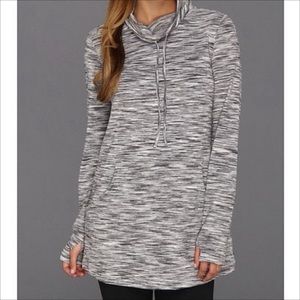 Merrell Selectwick Leelani Roo Pocket Funnel Neck Long Sleeve Tunic Top Sz S